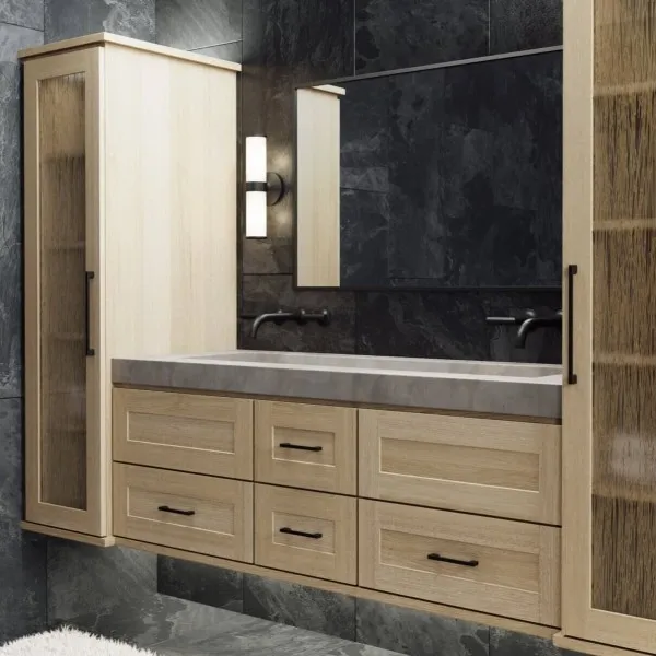 White Oak Floating Bathroom Vanity price